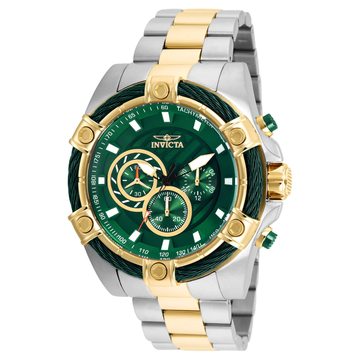 Invicta Bolt Ace Watch - 52mm. Steel, Gold (25519) 52 mm kol saati