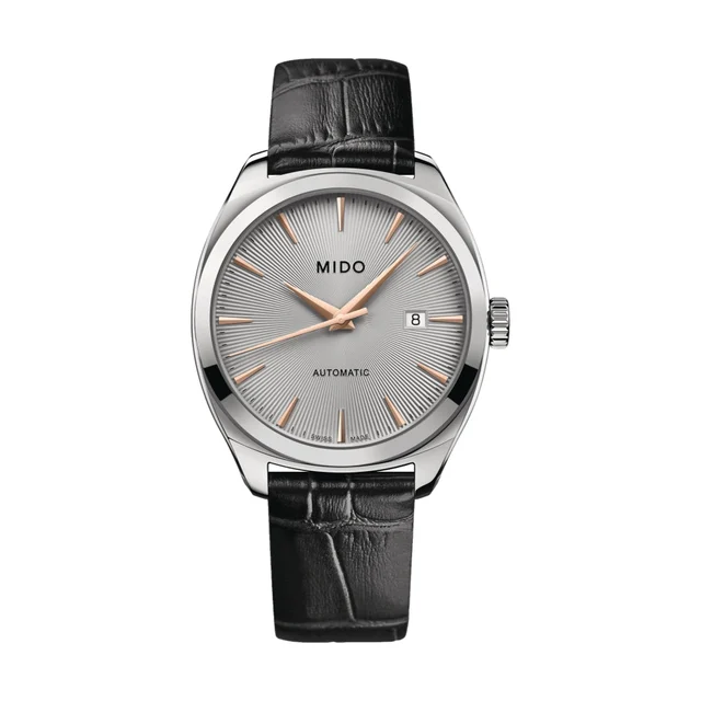 Mido Belluna Royal 41.8mm - Rhodium on Leather Strap M0245071607100 kol saati