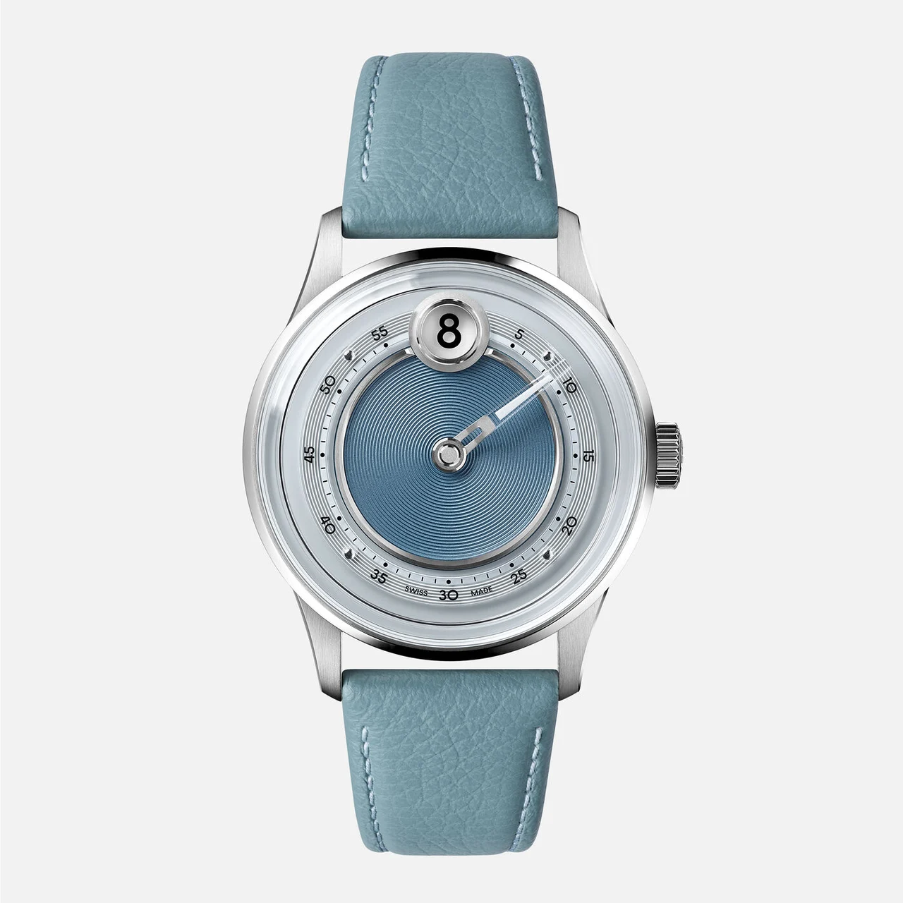 Christopher Ward Jump Hour Mk V C01-39AJH4-S00B0-MLB 39 mm kol saati