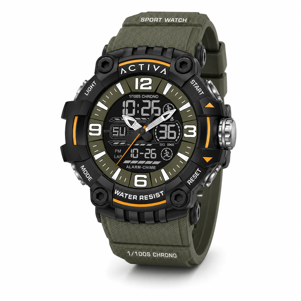 Activa Ardus X Invicta Digital Watch - 58mm. Army Green (ACW8089-002) kol saati