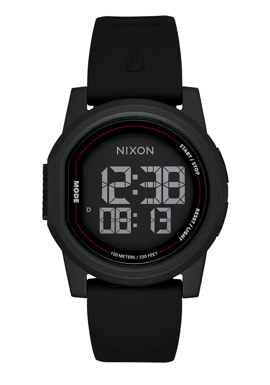 Nixon US Disk - Black / Black / Negative A1370-5191-00 39 mm kol saati
