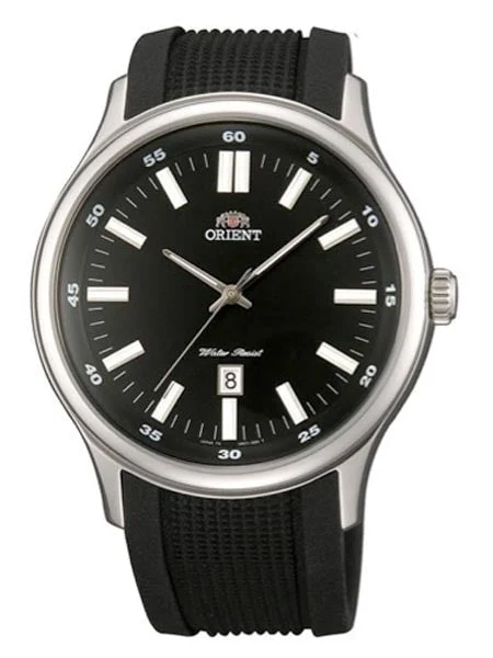 Orient Judicial 43mm Quartz Dress Watch with Date #UNC7005B kol saati