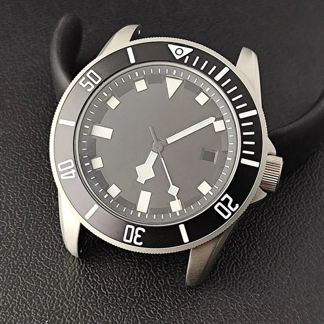 Tandorio Diver Case for Miyota 8215 Movement/Dial hands set Lumnious Bezel Dial 10ATM 1200