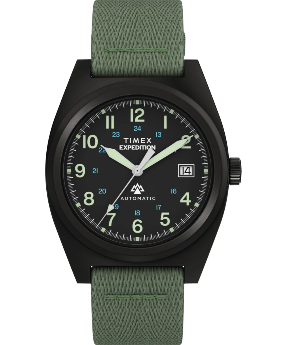 Timex Expedition® Capstone Automatic 39mm Eco-Conscious Fabric Strap Watch TW2Y39800 39 mm kol saati