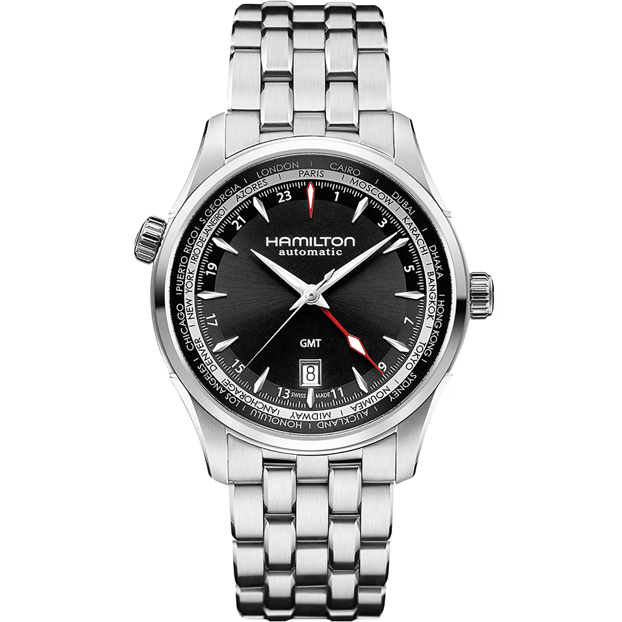 Hamilton Jazzmaster GMT Auto H32695131 42 mm kol saati