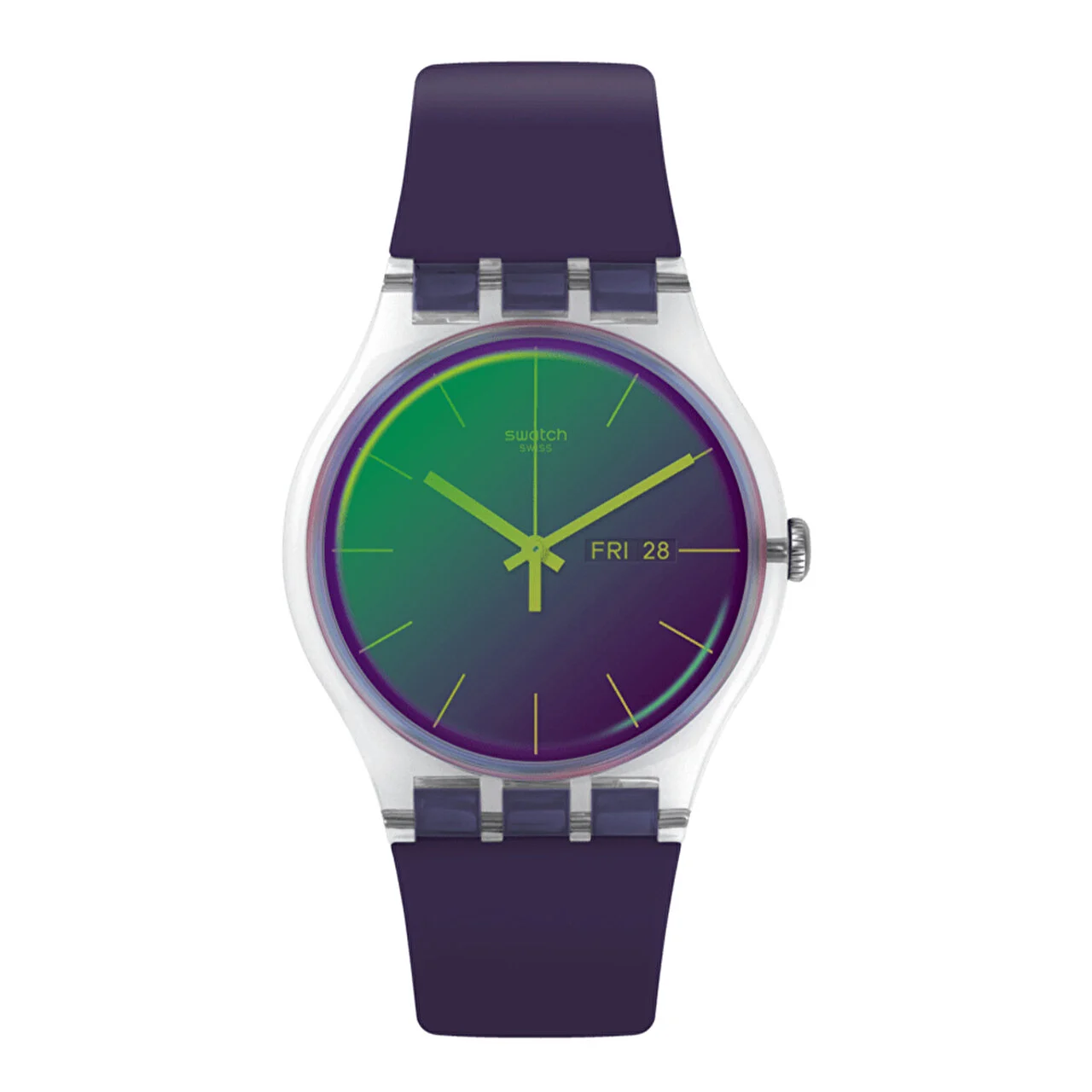 Swatch Polapurple SO29K703 41 mm kol saati