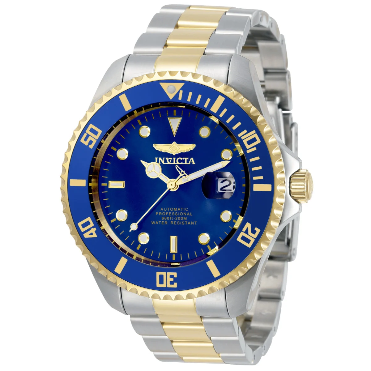 Invicta Grand Diver Solemnis Automatic Watch - 47mm, Steel, Gold (ZG-34042) 47 mm kol saati