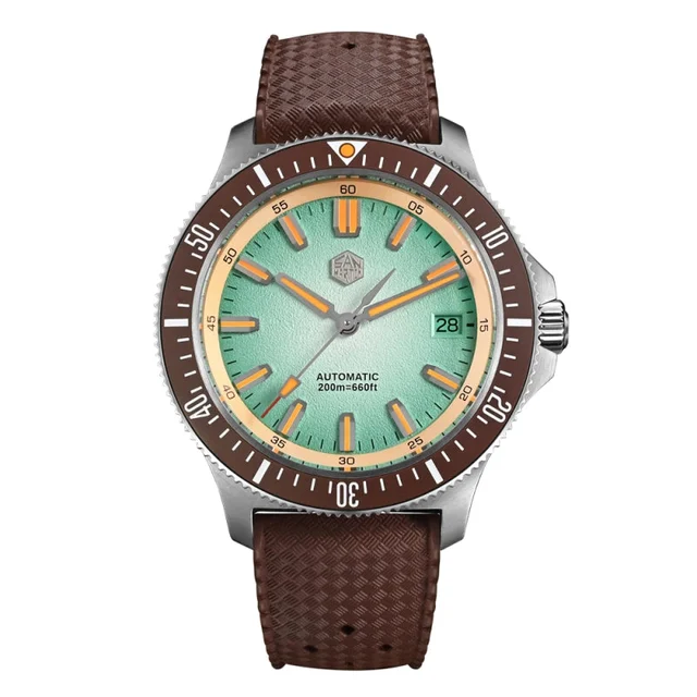 San Martin Upgraded 40mm Diver Watch SN0118G-B 欧-二手代发-Nancy-TF-0278 kol saati