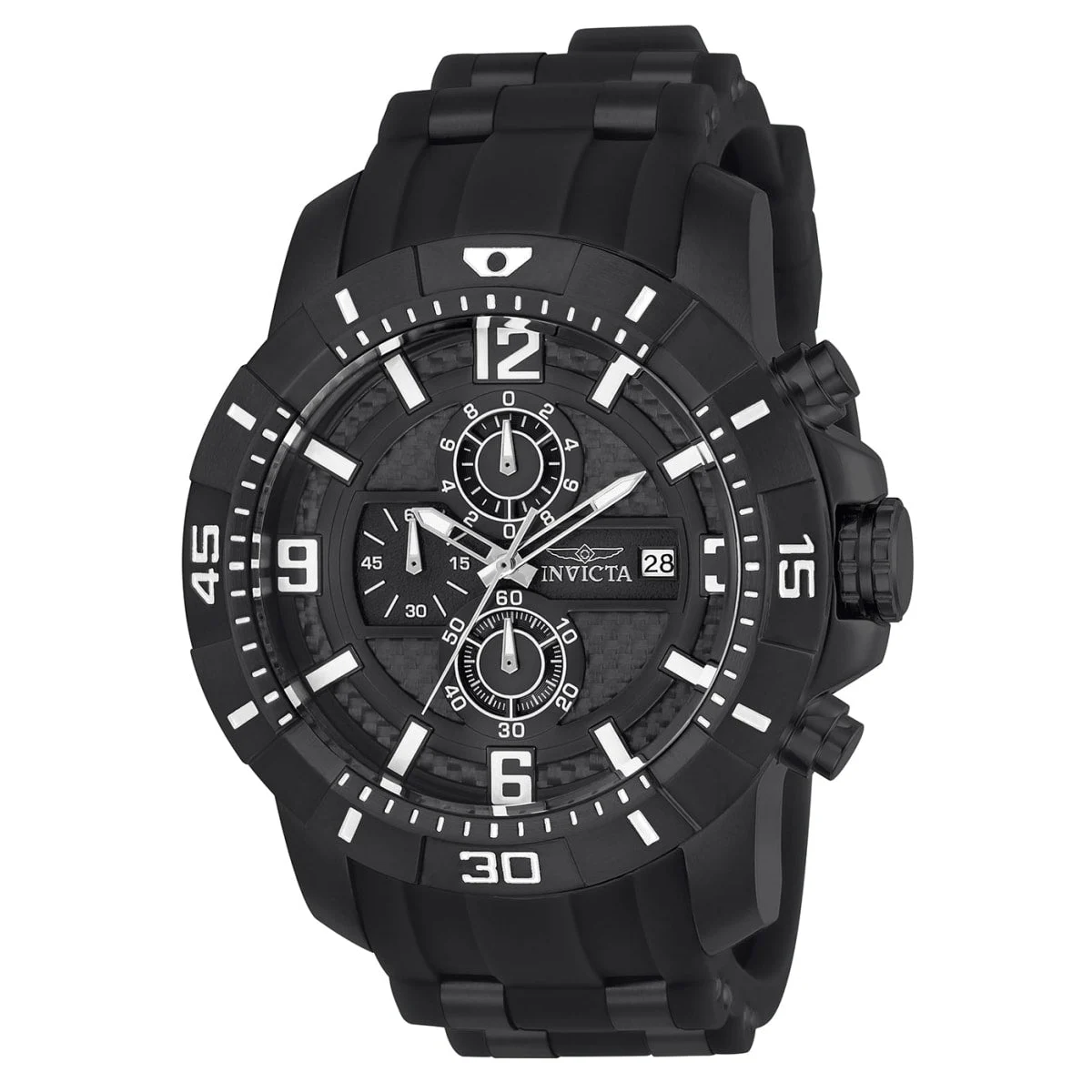 Invicta Pro Diver Scuba Watch - 50mm, Black (ZG-24967) 50 mm kol saati