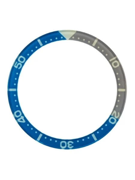 Islander Blue-Grey Luminous Sapphire Bezel Insert for Seiko SKX007, SKX009, SKX011 #C21 kol saati