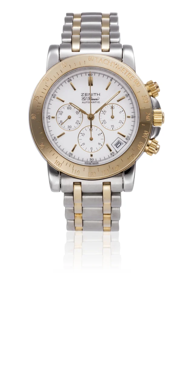 Zenith ZENITH REF. 58.0360.400, EL PRIMERO RAINBOW, STEEL AND 14K GOLD kol saati