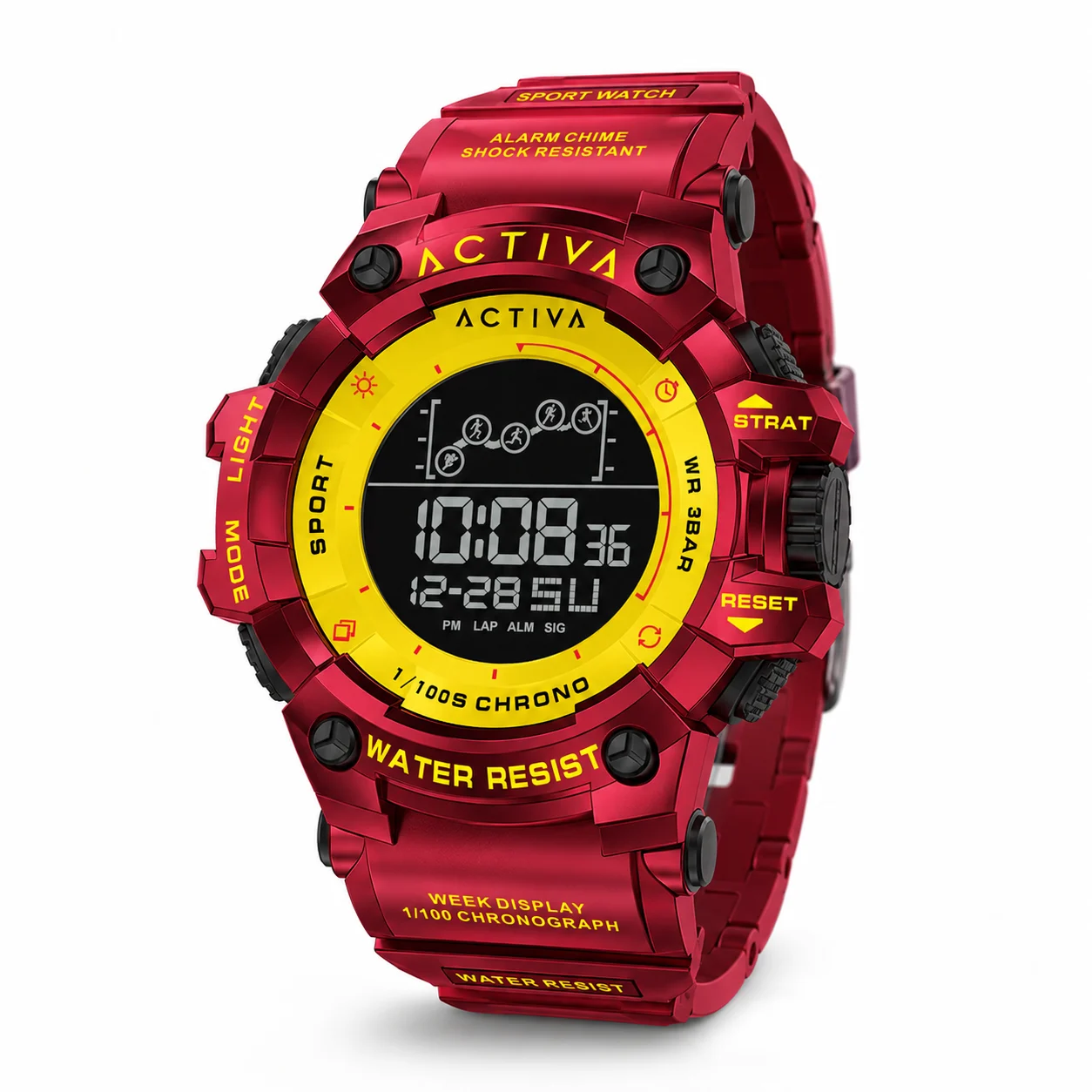 Activa Summit X Invicta Digital Watch - 50mm. Red (ACW8082-015) 50 mm kol saati