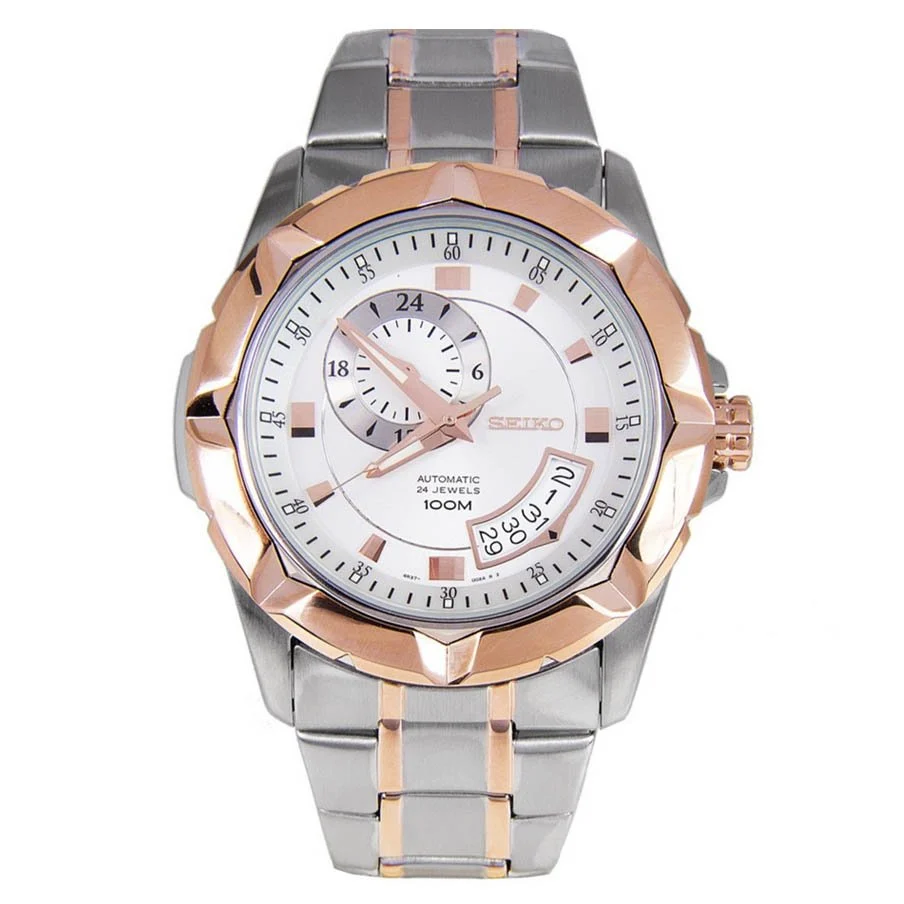 Seiko Lord SSA224 Gmt Automatic Silver Dial 45 mm kol saati