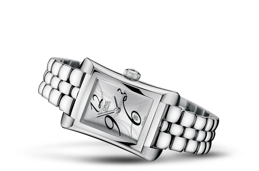 Oris Rectangular Date 2008 01 561 7620 4061-07 8 16 75 25.9 mm kol saati