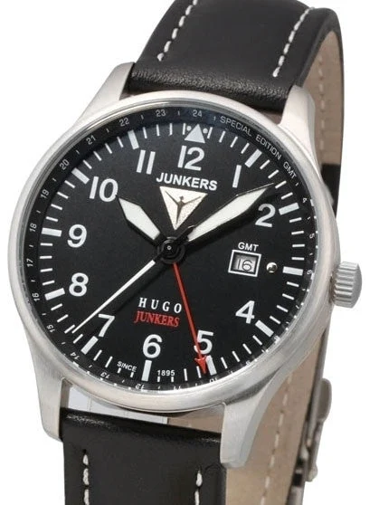 Junkers SCRATCH AND DENT - 150 Years Hugo Anniversary 40mm GMT Watch #6644-2-SND 40 mm kol saati