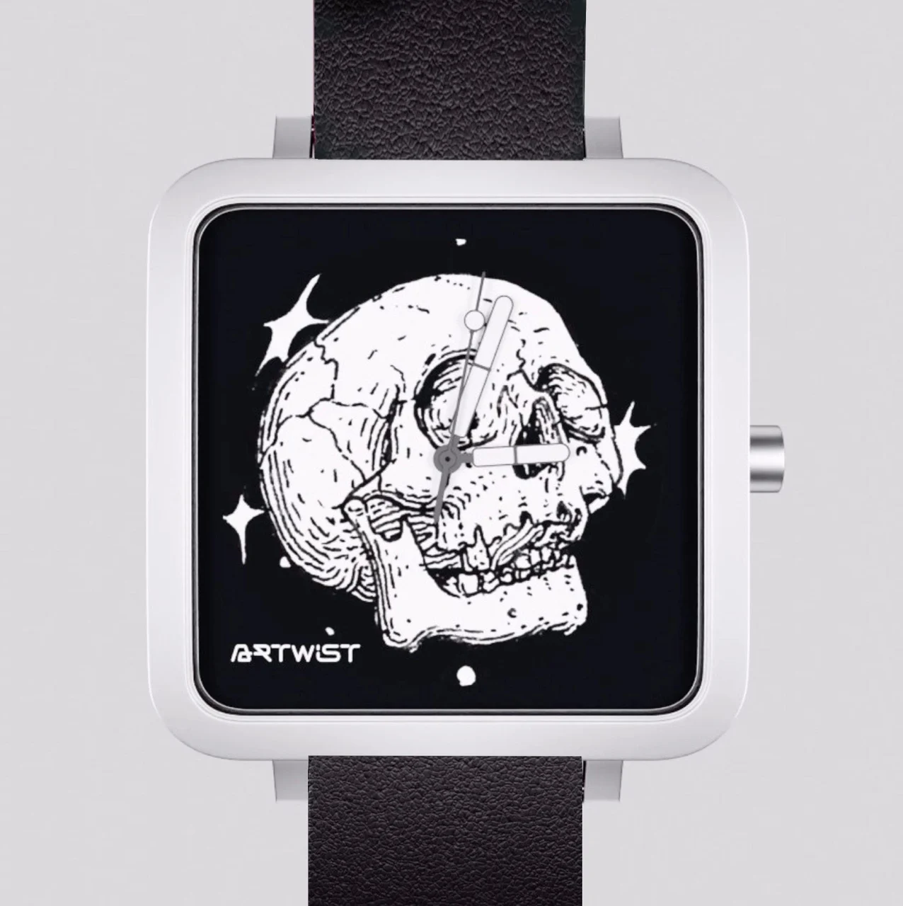 Artwistwatch Milano Quadrata - Holm Skulll / Hamburg, Germany 38 mm kol saati