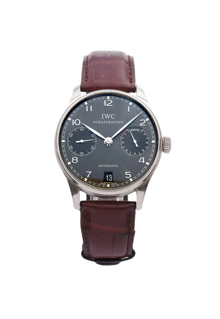 IWC IWC, REF. 5001-06, PORTUGUESE 7 DAYS POWER RESERVE, WHITE GOLD kol saati