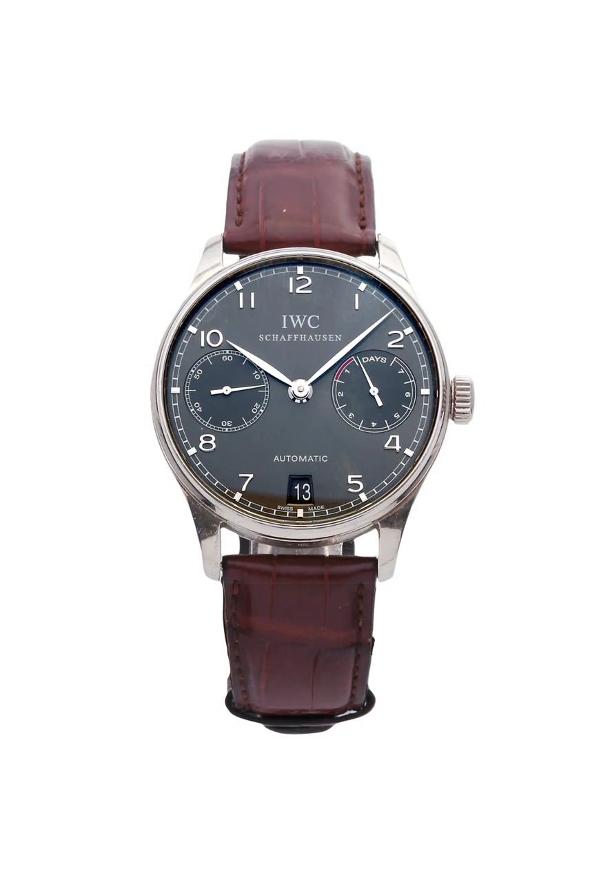 IWC IWC, REF. 5001-06, PORTUGUESE 7 DAYS POWER RESERVE, WHITE GOLD kol saati