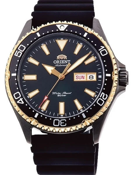 Orient Scratch and Dent - Kamasu Black Dial Automatic Dive Watch with Sapphire Crystal #SN