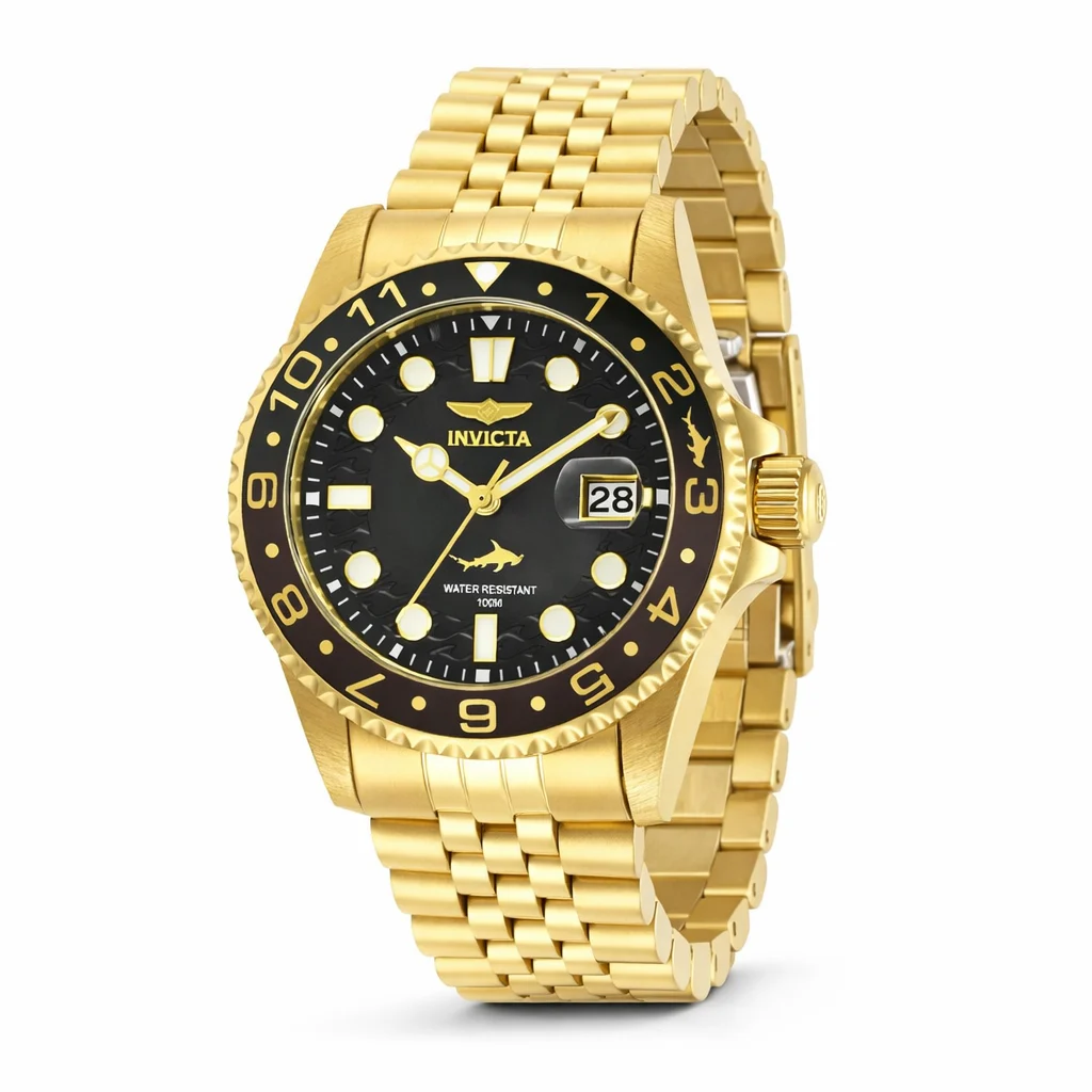 Invicta Pro Diver Heritage Watch - 43mm. Gold (30622) 43 mm kol saati