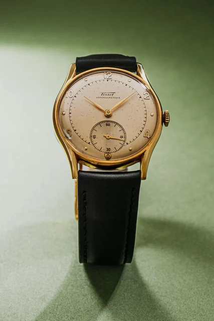 Tissot dress watch 18k kol saati