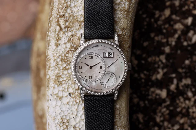 A. Lange & Sohne ref. 813.044 “Little Lange 1” MOP and Diamo kol saati