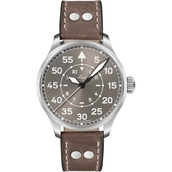 Laco Pilot Watch Basic Aachen 42 Taupe California 862171 kol saati