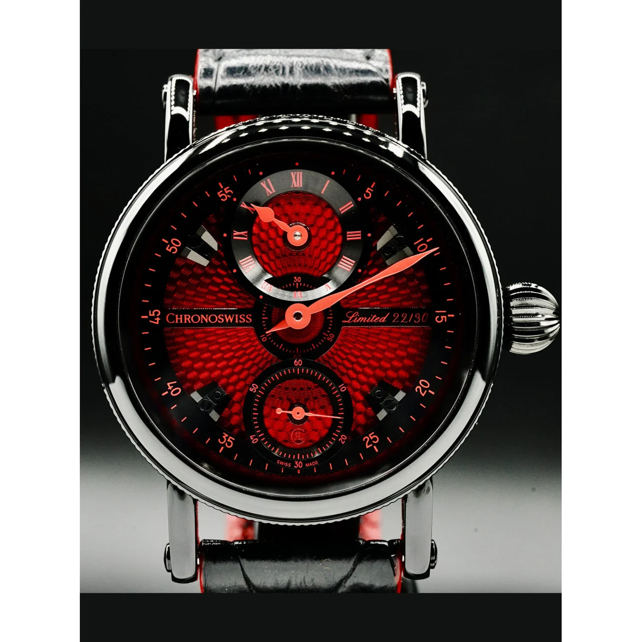 ChronoSwiss Flying Grand Regulator Skeleton Red/Black CH-6725-REBK 210000035356 44 mm kol saati