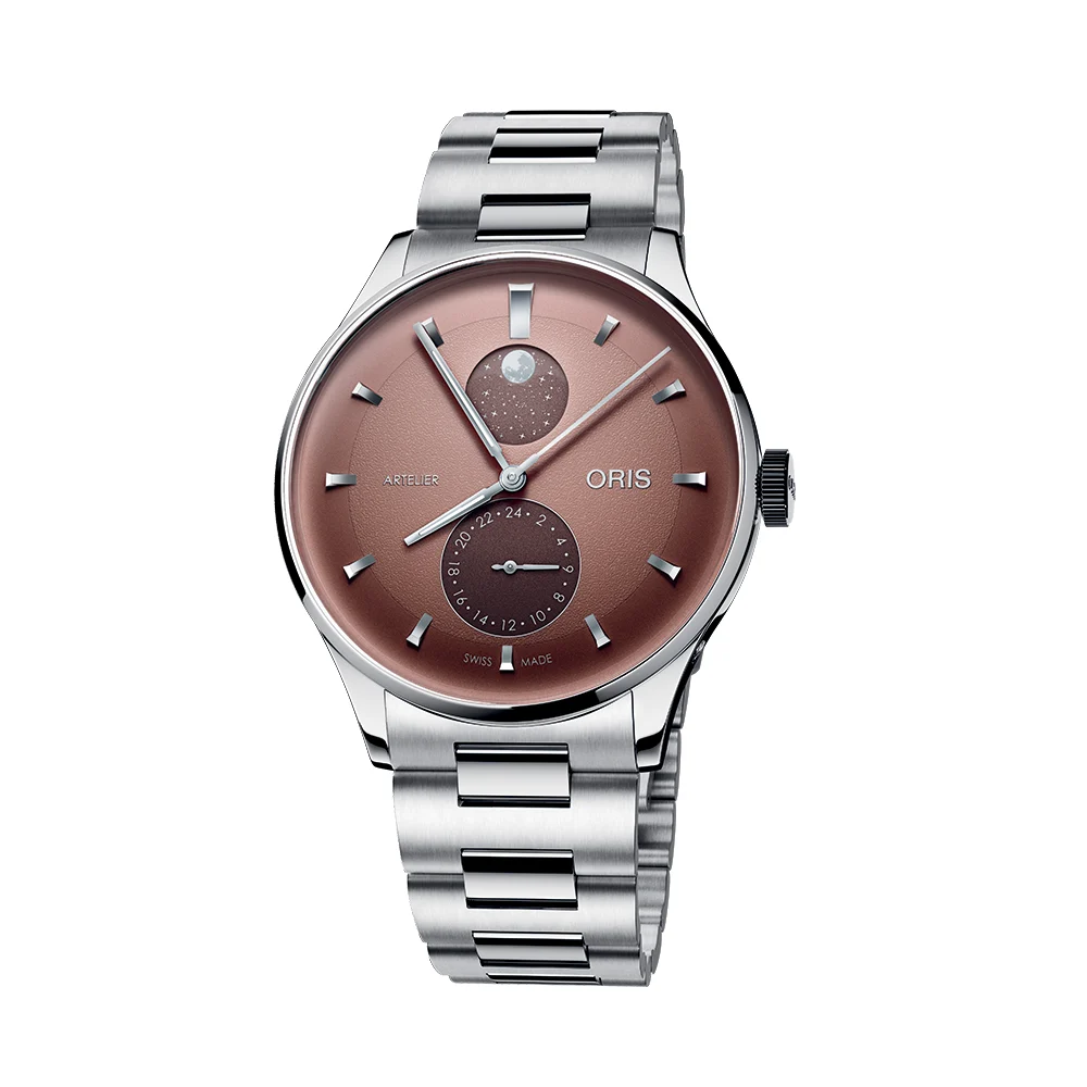 Oris Artelier Complication 39.5mm - Chestnut on Bracelet 782 7811 4056-07 8 20 20 39.5 mm kol saati