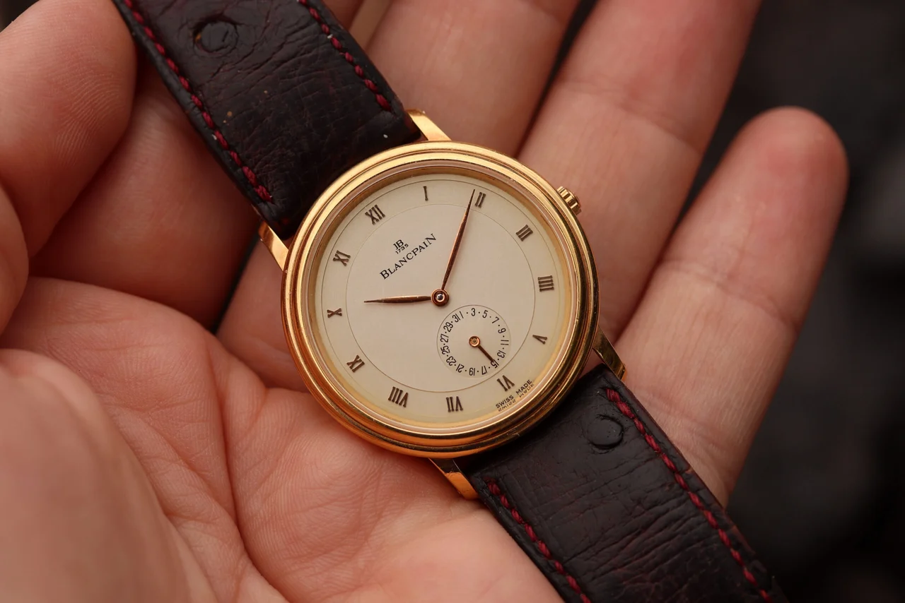 Blancpain Villeret Calendar ref. 4795 in 18k Yellow Gold 34 mm kol saati