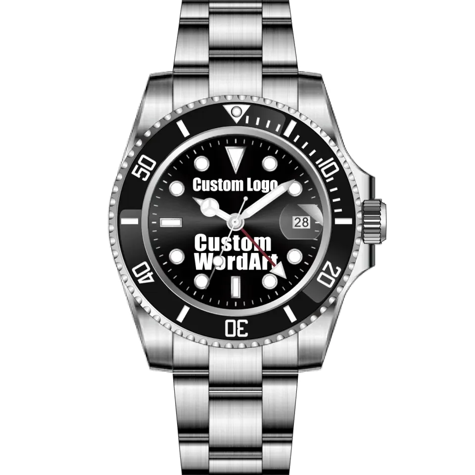 BERNY Customize-Men Automatic GMT Watch-AM128M AM128-Z-CD kol saati