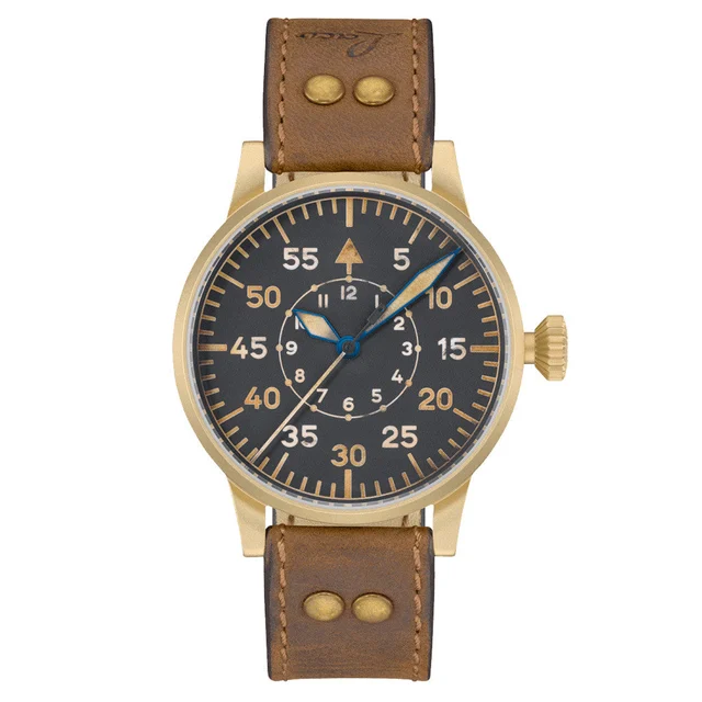 Laco Paderborn Bronze Type B Dial Swiss Automatic Pilot Watch with Sapphire Crystal #86215