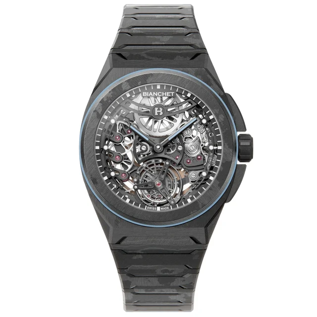 Bianchet Ultrafino Rotondo Carbon Sky Blue RDUFFTSKCBSB kol saati