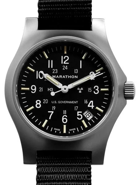 Marathon High Torque Quartz Military General Purpose SS Watch with Tritium Illumination #WW194015SS kol saati
