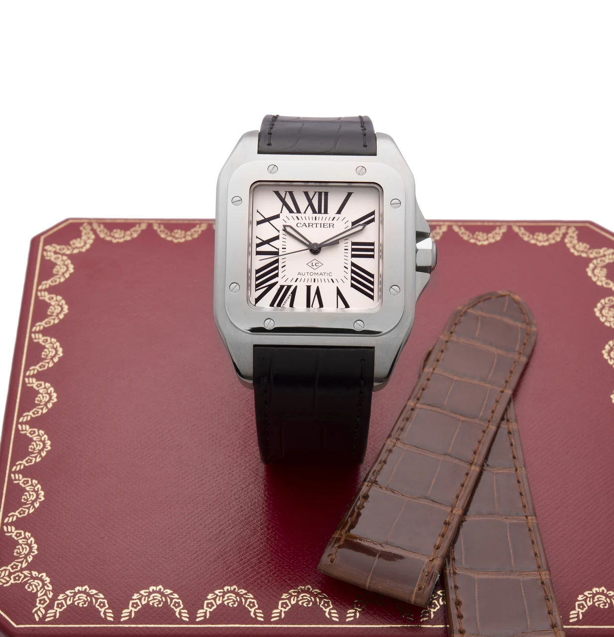 Cartier Santos 100 For Sales Staff 3774 kol saati