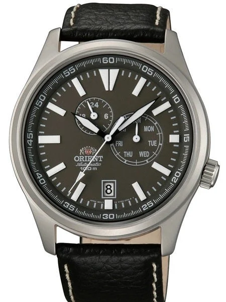 Orient Scratch and Dent - Defender 21-Jewel Automatic Field Watch with 24-Hour Sub-Dial #E