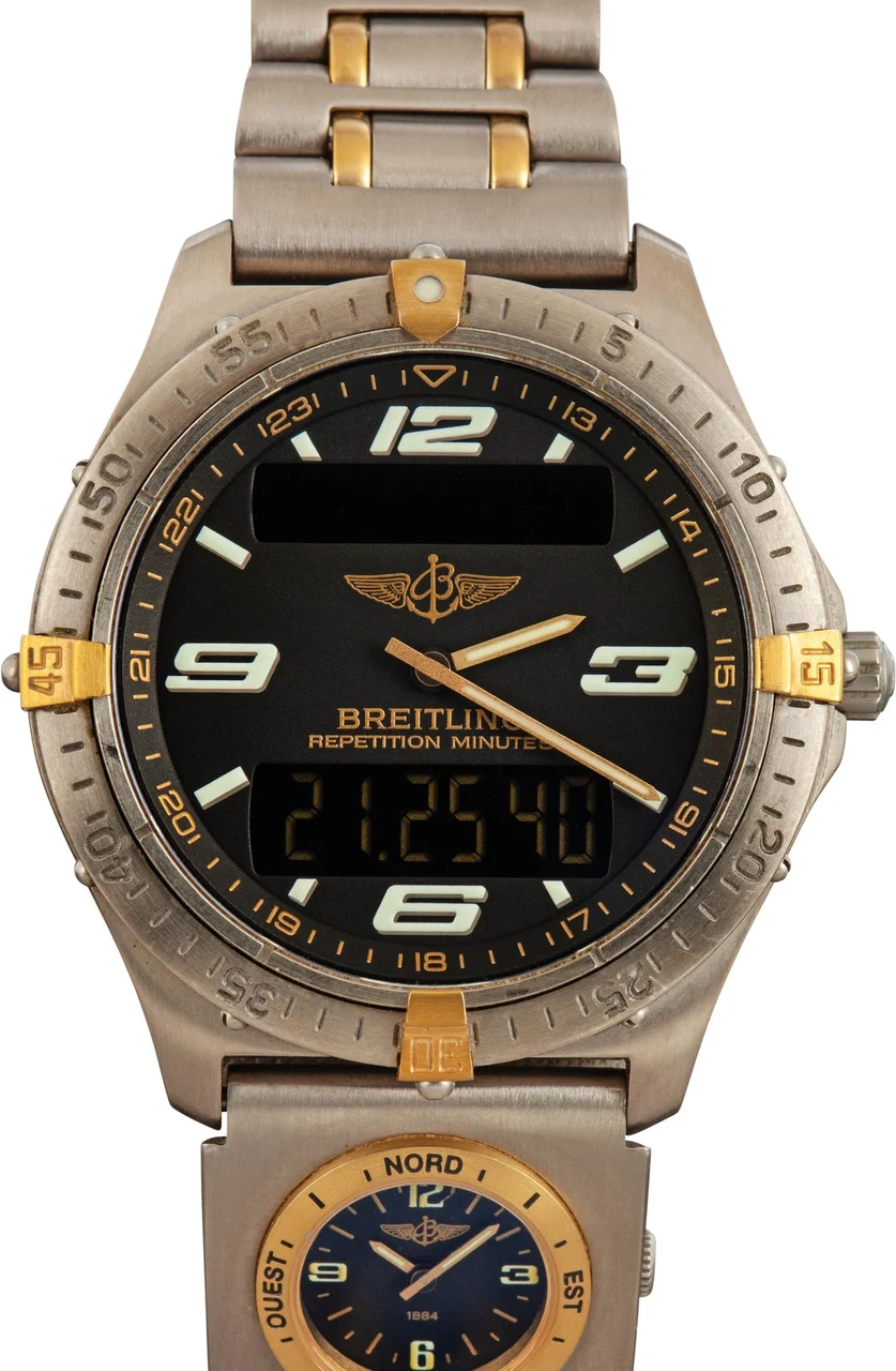 Breitling Aerospace Analog Digital Watch F6536210/B423 kol saati