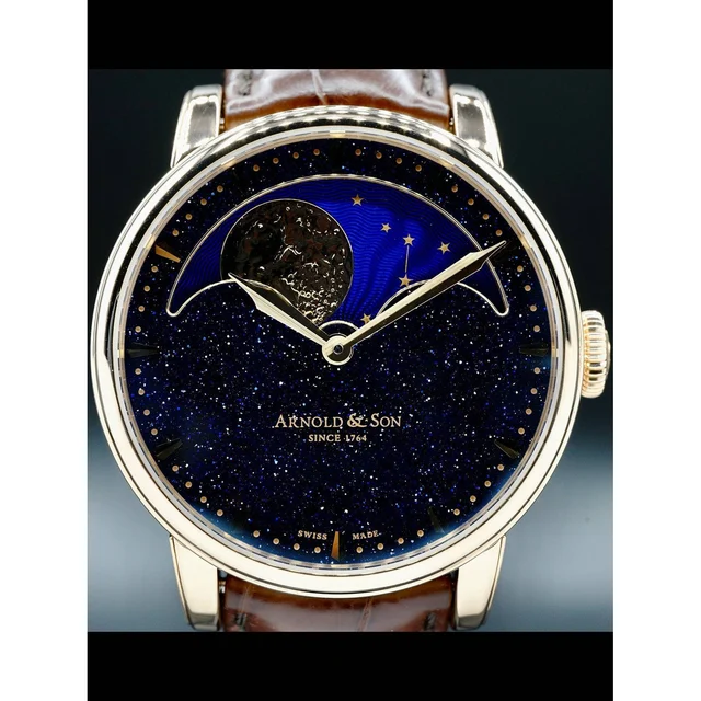 Arnold and Son Aventurine Moonphase 1GLAR.A01A 210000027623 kol saati