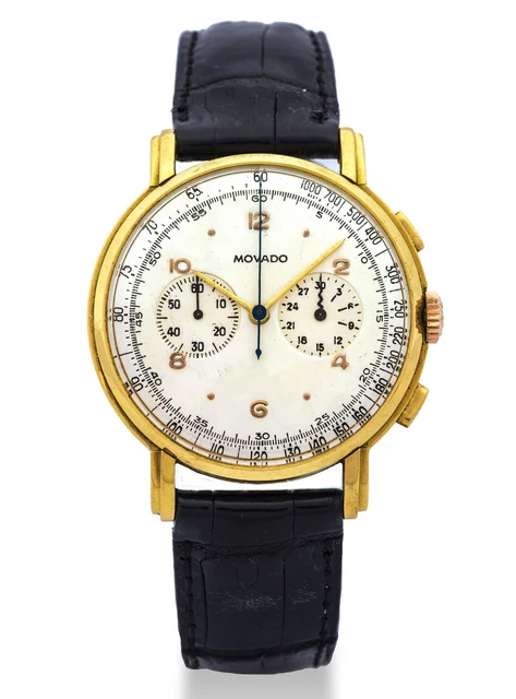 Movado MOVADO REF. 9033 OVERSIZE CHRONOGRAPH YELLOW GOLD kol saati