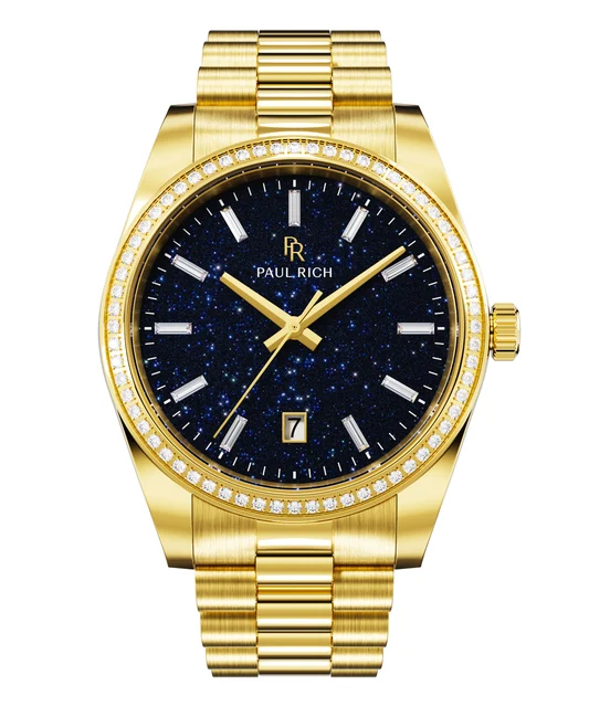 Paul Rich Legacy MoissanitePR179G - Aventurine Gold Blue kol saati