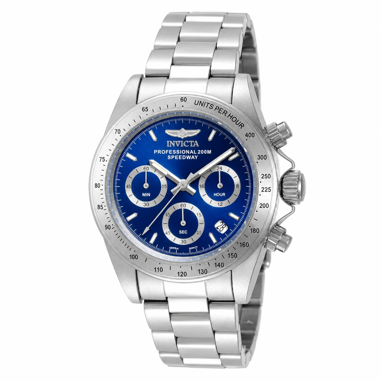 Invicta Open Box Speedway Torvane Blue Watch - 39.5mm - (AIC-14382) 39.5 mm kol saati