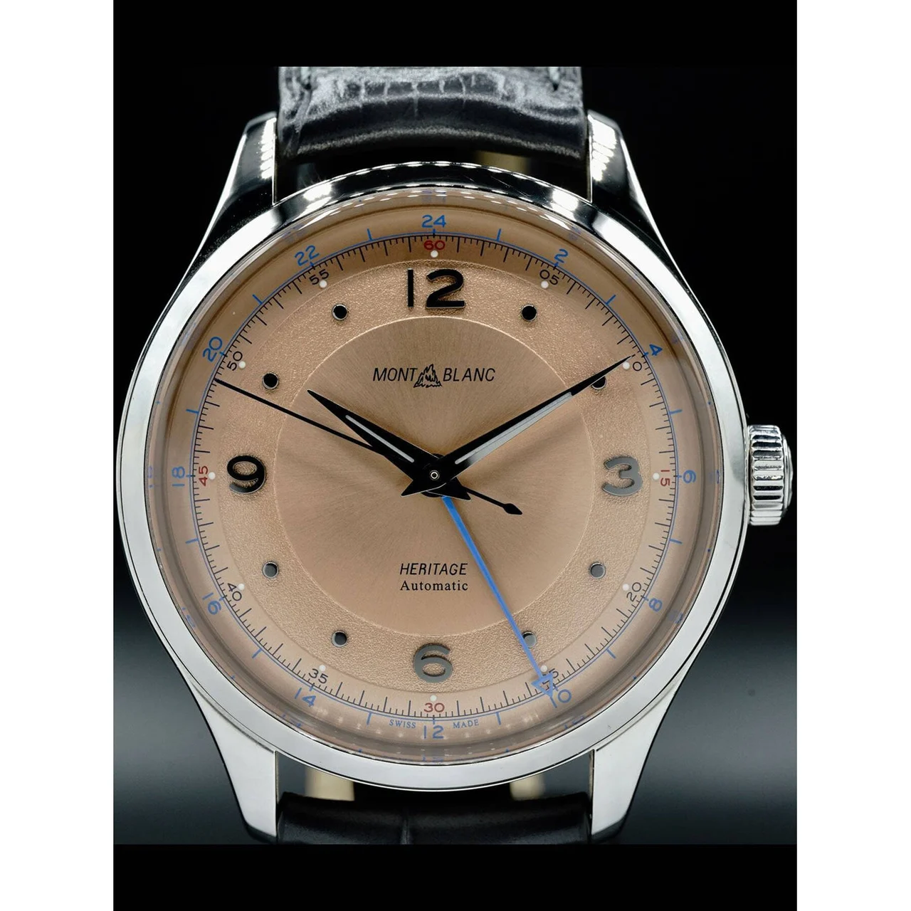 Montblanc Heritage GMT Salmon Dial MB119950 210000027777 40 mm kol saati