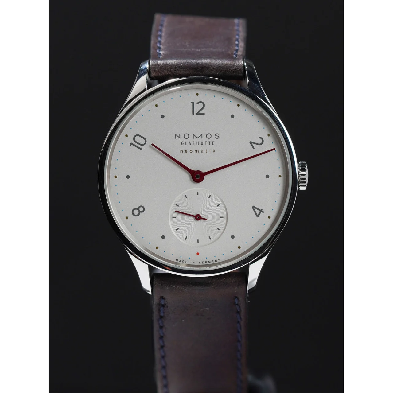 NOMOS Glashütte Minimatik 1203 210009N29842 35.5 mm kol saati