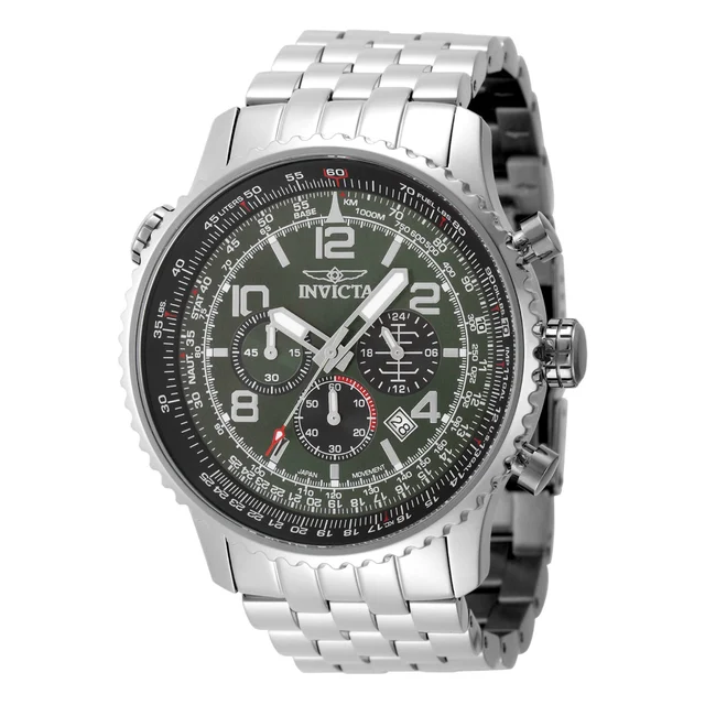 Invicta Aviator Vorticity Watch - 49.5mm, Steel (49080) kol saati