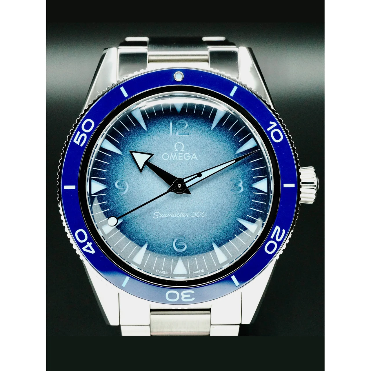 OMEGA Seamaster 300 Co-Axial Master Chronometer Summer Blue 210000053098 41 mm kol saati