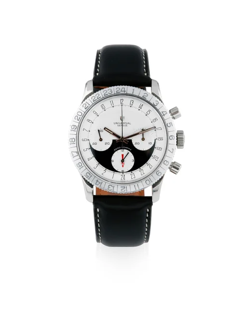 Universal Genève, Aero-compax, Panda, Steel 890101/01 kol saati