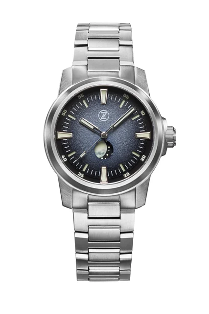 Zelos Aurora Moonphase Eclipse Grey kol saati