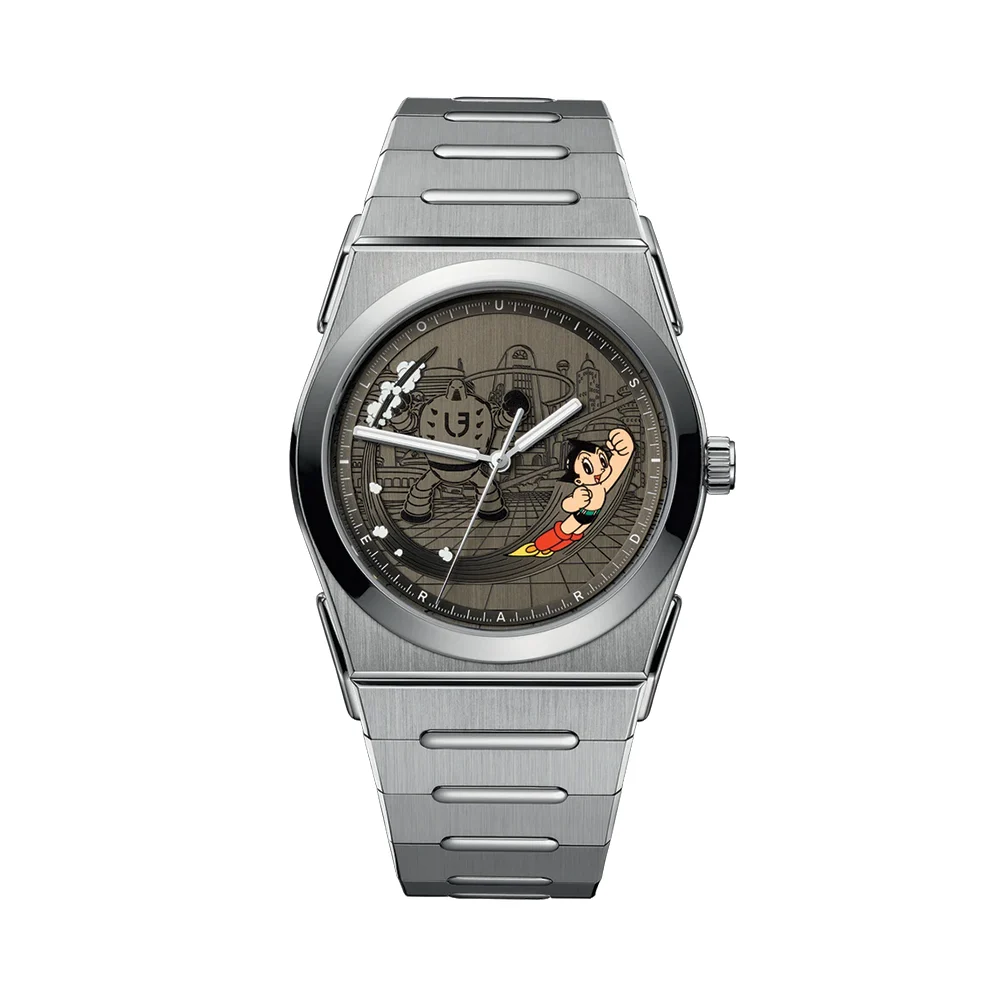 Louis Erard Astro Boy Limited Edition 40mm - Grey on Bracelet 35123TA23.BMT12 40 mm kol saati