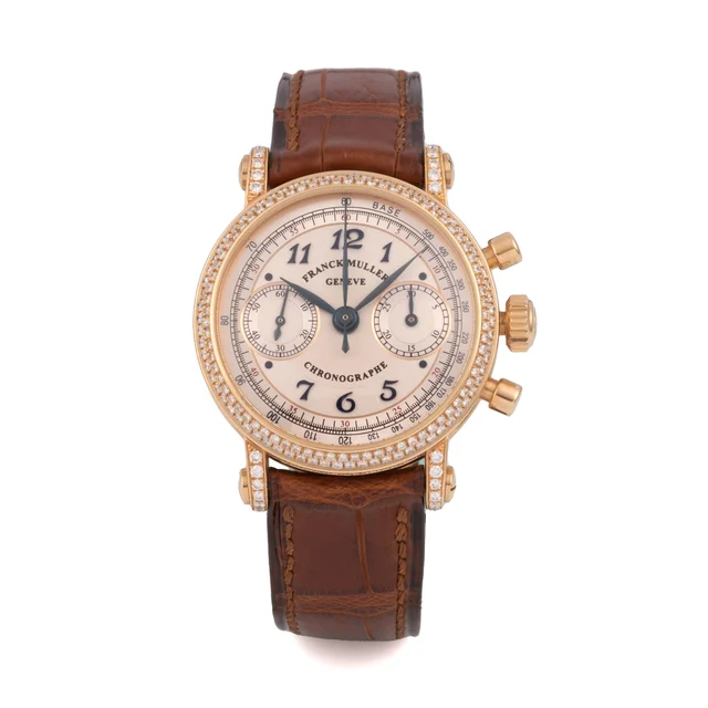 Franck Muller FRANCK MULLER REF. 2860, 18K YELLOW GOLD WITH DIAMONDS, CHRONOGRAPH kol saat