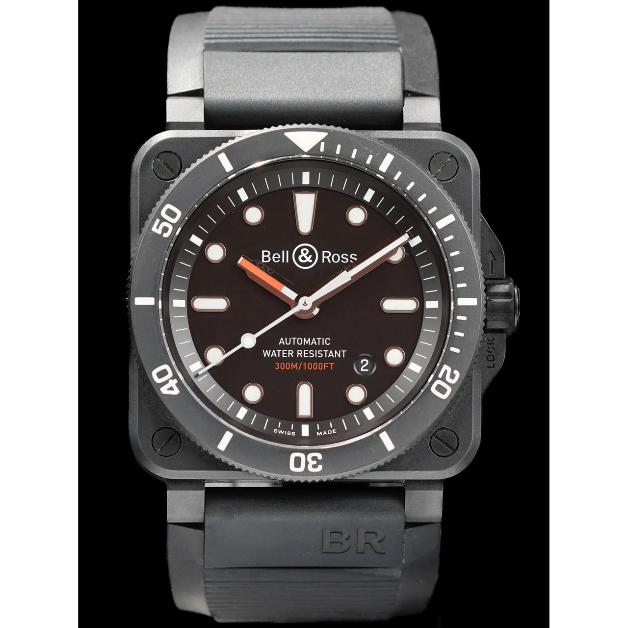 Bell & Ross Diver Black Matte 21009N29215 42 mm kol saati